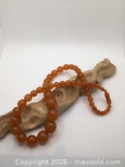 MaxSold Auction: Pressed Amber Beaded Necklace - Saanich (British Columbia, Canada) PARTNER MANAGED Reseller Online Auction - Old West Saanich Road