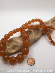 MaxSold Auction: Pressed Amber Beaded Necklace - Saanich (British Columbia, Canada) PARTNER MANAGED Reseller Online Auction - Old West Saanich Road