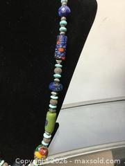 MaxSold Auction: Silver Tribal Beaded Necklace  - Saanich (British Columbia, Canada) PARTNER MANAGED Reseller Online Auction - Old West Saanich Road