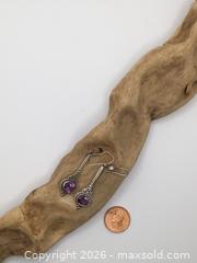 MaxSold Auction: Sterling Silver Amethyst Drop Earrings - Saanich (British Columbia, Canada) PARTNER MANAGED Reseller Online Auction - Old West Saanich Road