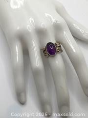 MaxSold Auction: Sterling Silver Gold Overlay Cabochon Ring - Saanich (British Columbia, Canada) PARTNER MANAGED Reseller Online Auction - Old West Saanich Road