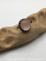 MaxSold Auction: Sterling Silver Rose Quartz Dome Ring - Saanich (British Columbia, Canada) PARTNER MANAGED Reseller Online Auction - Old West Saanich Road