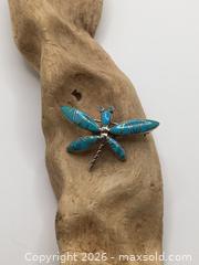 MaxSold Auction: Sterling Silver Turquoise Dragonfly Brooch - Saanich (British Columbia, Canada) PARTNER MANAGED Reseller Online Auction - Old West Saanich Road