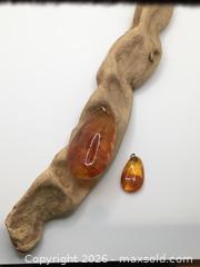 MaxSold Auction: Two Natural Baltic Amber Boulder Pendants  - Saanich (British Columbia, Canada) PARTNER MANAGED Reseller Online Auction - Old West Saanich Road