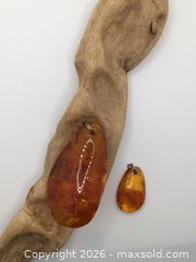 MaxSold Auction: Two Natural Baltic Amber Boulder Pendants  - Saanich (British Columbia, Canada) PARTNER MANAGED Reseller Online Auction - Old West Saanich Road