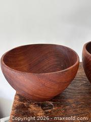 MaxSold Auction: Two Vintage Teak Bowls  - Saanich (British Columbia, Canada) PARTNER MANAGED Reseller Online Auction - Old West Saanich Road