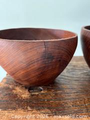 MaxSold Auction: Two Vintage Teak Bowls  - Saanich (British Columbia, Canada) PARTNER MANAGED Reseller Online Auction - Old West Saanich Road