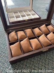 MaxSold Auction: Two Watch/Bracelet Display Lidded Boxes  - Saanich (British Columbia, Canada) PARTNER MANAGED Reseller Online Auction - Old West Saanich Road