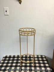 MaxSold Auction: Vintage Metal Plant Stand - Saanich (British Columbia, Canada) PARTNER MANAGED Reseller Online Auction - Old West Saanich Road