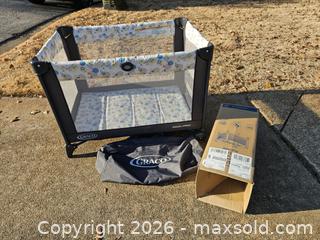 MaxSold Auction: Graco Pack 'n Play Playard, Grey Frame with Animal Print - Virginia Beach (Virginia, USA) SELLER MANAGED Downsizing Online Auction - Beachview Drive