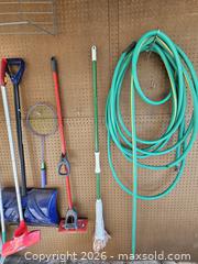 MaxSold Auction: Household & Garden Cleaning Lot — Mops, Hose, Shovels, Racket - Virginia Beach (Virginia, USA) SELLER MANAGED Downsizing Online Auction - Beachview Drive