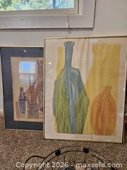 MaxSold Auction: Lot: 4 Framed Art Pieces + Decorative Bowl with Stones - Virginia Beach (Virginia, USA) SELLER MANAGED Downsizing Online Auction - Beachview Drive