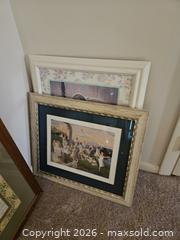 MaxSold Auction: Lot of 5+ Framed Wall Art Prints — Mixed Sizes & Materials - Virginia Beach (Virginia, USA) SELLER MANAGED Downsizing Online Auction - Beachview Drive