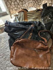 MaxSold Auction: Lot of 5 Handbags + 1 Belt - Mixed Materials & Colors - Virginia Beach (Virginia, USA) SELLER MANAGED Downsizing Online Auction - Beachview Drive