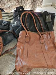 MaxSold Auction: Lot of 5 Handbags + 1 Belt - Mixed Materials & Colors - Virginia Beach (Virginia, USA) SELLER MANAGED Downsizing Online Auction - Beachview Drive