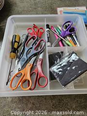 MaxSold Auction: Mixed Household Tool & Office Supplies Lot with Organizer - Virginia Beach (Virginia, USA) SELLER MANAGED Downsizing Online Auction - Beachview Drive