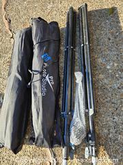 MaxSold Auction: Pro Photo Studio Folding Photography Light Stands, Black (2) - Virginia Beach (Virginia, USA) SELLER MANAGED Downsizing Online Auction - Beachview Drive