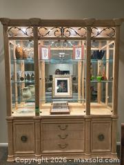 MaxSold Auction: Designer Bernhardt Credenza With China Deck - Gig Harbor (Washington, USA) SELLER MANAGED Downsizing Online Auction - 31st Street Court Northwest (CONDO)