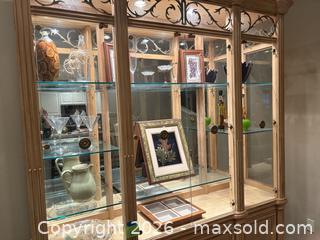 MaxSold Auction: Designer Bernhardt Credenza With China Deck - Gig Harbor (Washington, USA) SELLER MANAGED Downsizing Online Auction - 31st Street Court Northwest (CONDO)