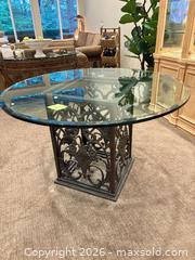 MaxSold Auction: Designer Glass Top Dining Table  - Gig Harbor (Washington, USA) SELLER MANAGED Downsizing Online Auction - 31st Street Court Northwest (CONDO)