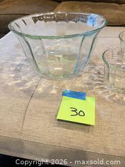 MaxSold Auction: Glass Salad Bowl and 3 Small Matching Bowls - Gig Harbor (Washington, USA) SELLER MANAGED Downsizing Online Auction - 31st Street Court Northwest (CONDO)