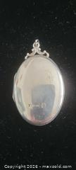 MaxSold Auction: Sterling Silver Oval Hinged Locket Pendant - Toronto Ontario, Canada) SELLER MANAGED Downsizing Online Auction - Islington Avenue 