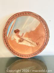 MaxSold Auction: Round Decorative Printed Wall Plaque, 16–20 in, Classical Woman - Burnaby (British Columbia, Canada) PARTNER MANAGED Estate Sale Online Auction - Cardston Court (CONDO)