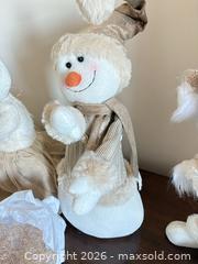 MaxSold Auction: Set of 3 Holiday Tabletop Plush Figures (Mouse, Snowman, Angel) - Burnaby (British Columbia, Canada) PARTNER MANAGED Estate Sale Online Auction - Cardston Court (CONDO)