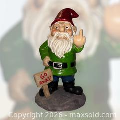 MaxSold Auction: BigMouth Inc Go Away Garden Gnome - Hiram (Georgia, USA) SELLER MANAGED Reseller Online Auction - Hiram Acworth Highway (STORAGE)