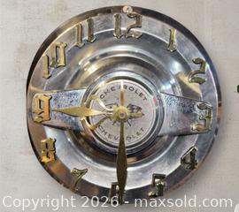 MaxSold Auction: Chevrolet Wheel Cover Clock - Hiram (Georgia, USA) SELLER MANAGED Reseller Online Auction - Hiram Acworth Highway (STORAGE)