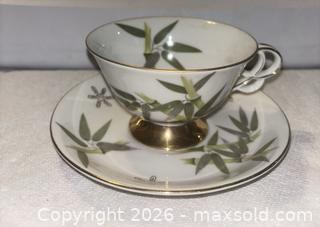 MaxSold Auction: Narumi Spring Bamboo Cup and Saucer - Hiram (Georgia, USA) SELLER MANAGED Reseller Online Auction - Hiram Acworth Highway (STORAGE)