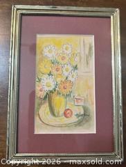 MaxSold Auction: Pair Of Vintage Artwork Framed By Artist Naomi Horn - Hiram (Georgia, USA) SELLER MANAGED Reseller Online Auction - Hiram Acworth Highway (STORAGE)