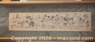 MaxSold Auction: Vintage Framed panoramic Disney art - Hiram (Georgia, USA) SELLER MANAGED Reseller Online Auction - Hiram Acworth Highway (STORAGE)