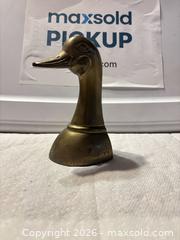 MaxSold Auction: Vintage Solid Brass Duck Head Bookend - Hiram (Georgia, USA) SELLER MANAGED Reseller Online Auction - Hiram Acworth Highway (STORAGE)