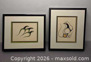 MaxSold Auction: Framed Print by Clemence Wescoupe — Birds / Abstract - New Westminster (British Columbia, Canada) SELLER MANAGED Downsizing Online Auction -  Hamilton Street