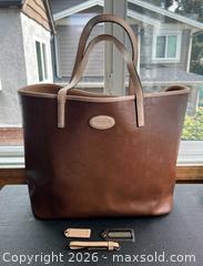 MaxSold Auction: Coach Metro Large Leather Tote — Brown/Tan - New Westminster (British Columbia, Canada) SELLER MANAGED Downsizing Online Auction - Hamilton Street