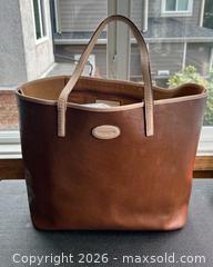 MaxSold Auction: Coach Metro Large Leather Tote — Brown/Tan - New Westminster (British Columbia, Canada) SELLER MANAGED Downsizing Online Auction - Hamilton Street