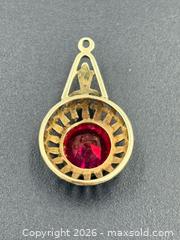 MaxSold Auction: 10k Gold & Ruby Pendant 1.38 Grams - Esquimalt (British Columbia, Canada) PARTNER MANAGED Estate Sale Online Auction - Lampson Street