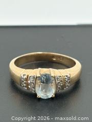 MaxSold Auction: 10k Gold Topaz & Diamonds Ring Size 6 2.89 Grams - Esquimalt (British Columbia, Canada) PARTNER MANAGED Estate Sale Online Auction - Lampson Street
