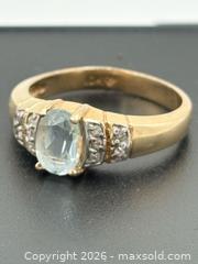 MaxSold Auction: 10k Gold Topaz & Diamonds Ring Size 6 2.89 Grams - Esquimalt (British Columbia, Canada) PARTNER MANAGED Estate Sale Online Auction - Lampson Street