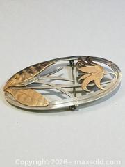 MaxSold Auction: 14k Gold and Sterling Silver Floral Brooch Pin - Esquimalt (British Columbia, Canada) PARTNER MANAGED Estate Sale Online Auction - Lampson Street