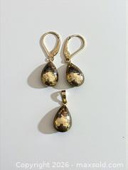 MaxSold Auction: 14k Gold Earrings and Pendant Set 2.36 Grams - Esquimalt (British Columbia, Canada) PARTNER MANAGED Estate Sale Online Auction - Lampson Street