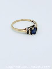 MaxSold Auction: 14k Gold Sapphire and Diamond Ring Size 7 - Esquimalt (British Columbia, Canada) PARTNER MANAGED Estate Sale Online Auction - Lampson Street