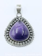 MaxSold Auction: 925 Sterling Silver Amethyst Pendant 16.76 Grams - Esquimalt (British Columbia, Canada) PARTNER MANAGED Estate Sale Online Auction - Lampson Street