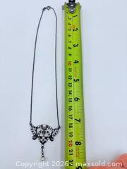 MaxSold Auction: 925 Sterling Silver Art Nouveau Pearl Necklace 14” Length  - Esquimalt (British Columbia, Canada) PARTNER MANAGED Estate Sale Online Auction - Lampson Street