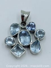 MaxSold Auction: 925 Sterling Silver Topaz Pendant - Esquimalt (British Columbia, Canada) PARTNER MANAGED Estate Sale Online Auction - Lampson Street