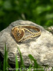 MaxSold Auction: 9ct Gold Diamond Heart Ring Size 7.5. 2.08 Grams - Esquimalt (British Columbia, Canada) PARTNER MANAGED Estate Sale Online Auction - Lampson Street