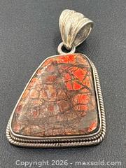 MaxSold Auction: Ammolite 925 Sterling Silver Pendant 13.1g - Esquimalt (British Columbia, Canada) PARTNER MANAGED Estate Sale Online Auction - Lampson Street