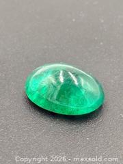 MaxSold Auction: Emerald Gemstone Oval Cabochon 4.9 Carats  - Esquimalt (British Columbia, Canada) PARTNER MANAGED Estate Sale Online Auction - Lampson Street
