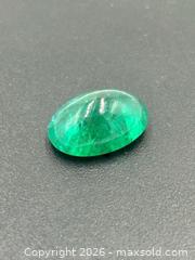 MaxSold Auction: Emerald Gemstone Oval Cabochon 4.9 Carats  - Esquimalt (British Columbia, Canada) PARTNER MANAGED Estate Sale Online Auction - Lampson Street